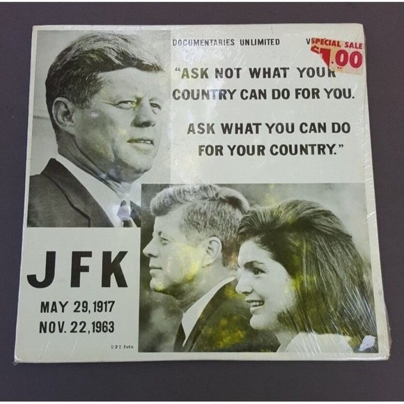 JFK | Media | John F Kennedy Ask Not What Your Country 33 3 Vinyl Lp ...